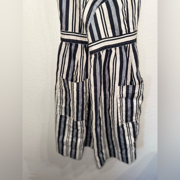 Madewell Black and White Striped Mini Dress- Size 2 - Picture 6 of 9